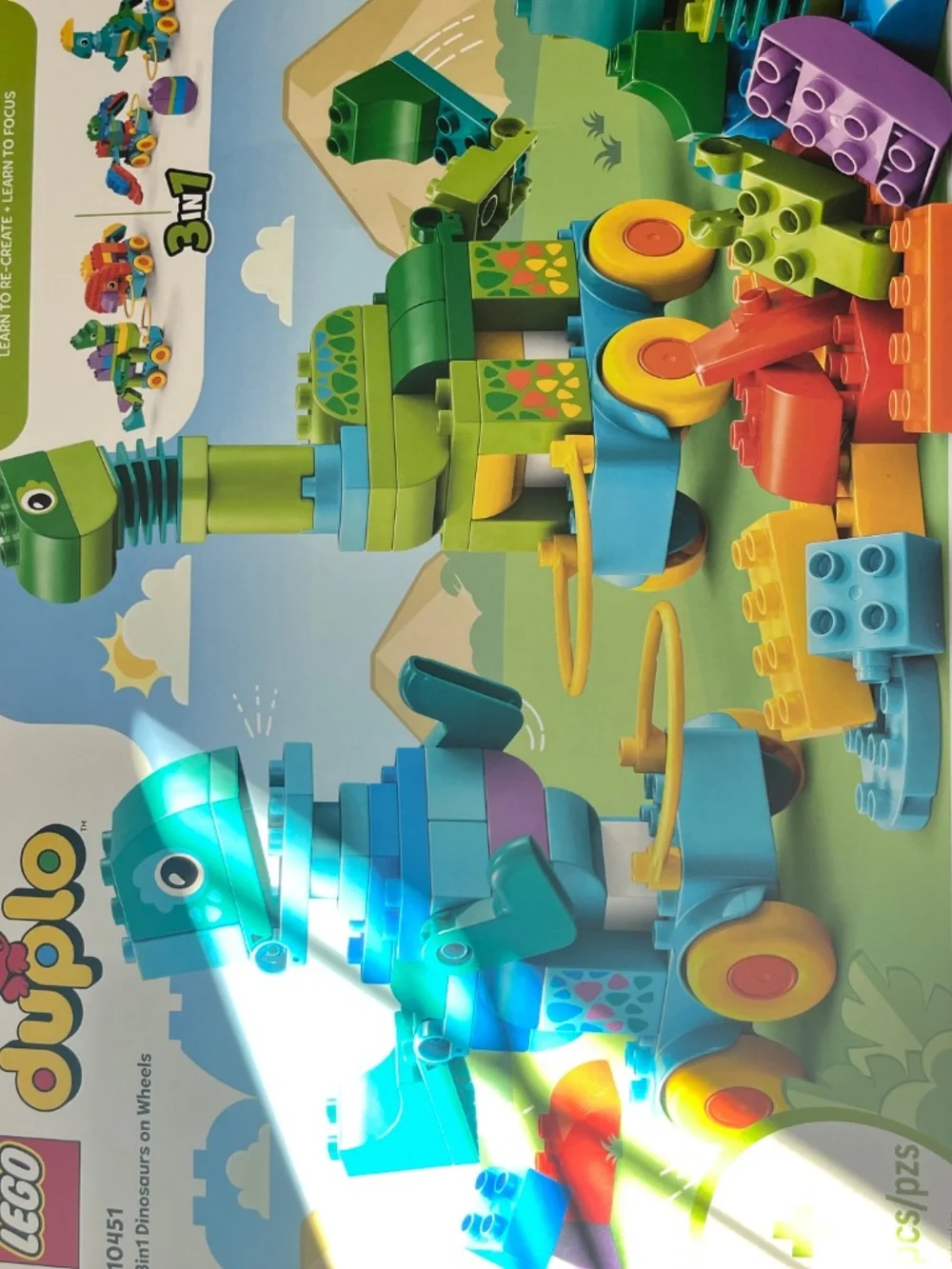 Duplo 3 in 1 Dinosaurs on Wheels